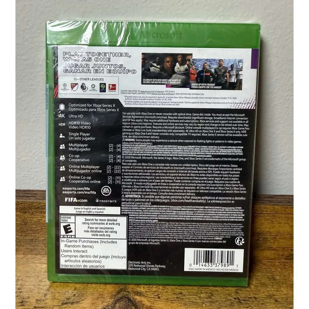 XBOX ONE / XBOX X FIFA 21 Soccer Game EA Sports Kylian Mbappe (2021) Sealed NEW